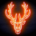 ADVPRO Origami Deer Head Face Ultra-Bright LED Neon Sign fn-i4101 - Orange