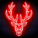 ADVPRO Origami Deer Head Face Ultra-Bright LED Neon Sign fn-i4101 - Red