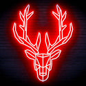 ADVPRO Origami Deer Head Face Ultra-Bright LED Neon Sign fn-i4101 - Red