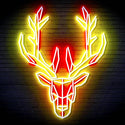 ADVPRO Origami Deer Head Face Ultra-Bright LED Neon Sign fn-i4101 - Red & Yellow