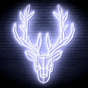 ADVPRO Origami Deer Head Face Ultra-Bright LED Neon Sign fn-i4101 - White