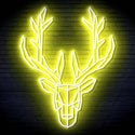ADVPRO Origami Deer Head Face Ultra-Bright LED Neon Sign fn-i4101 - Yellow