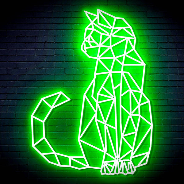 ADVPRO Origami Cat Ultra-Bright LED Neon Sign fn-i4102 - Golden Yellow