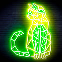 ADVPRO Origami Cat Ultra-Bright LED Neon Sign fn-i4102 - Green & Yellow