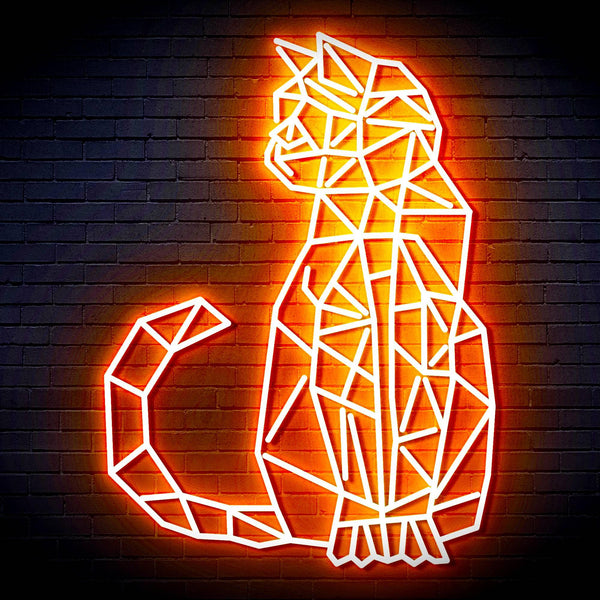 ADVPRO Origami Cat Ultra-Bright LED Neon Sign fn-i4102 - Orange