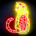 ADVPRO Origami Cat Ultra-Bright LED Neon Sign fn-i4102 - Red & Yellow