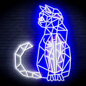 ADVPRO Origami Cat Ultra-Bright LED Neon Sign fn-i4102 - White & Blue