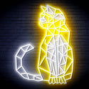 ADVPRO Origami Cat Ultra-Bright LED Neon Sign fn-i4102 - White & Golden Yellow