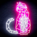 ADVPRO Origami Cat Ultra-Bright LED Neon Sign fn-i4102 - White & Pink