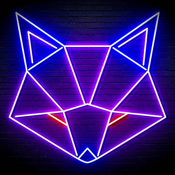 ADVPRO Origami Wolf Head Ultra-Bright LED Neon Sign fn-i4103 - Multi-Color 7