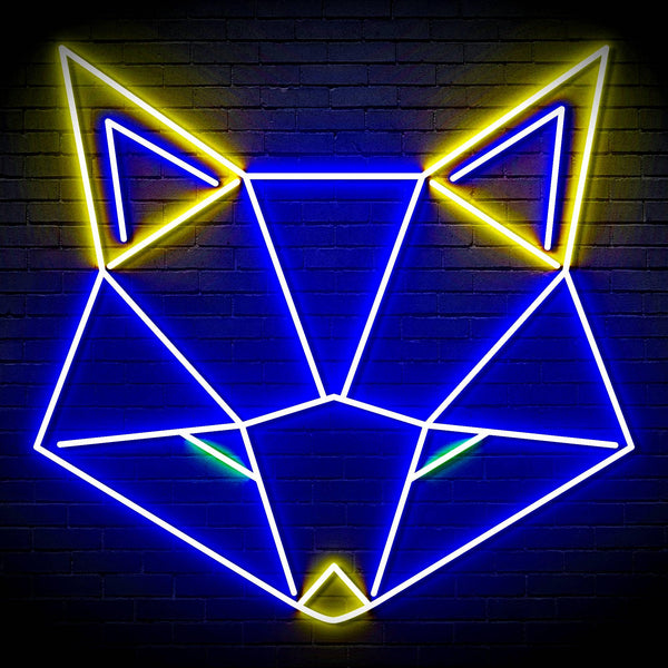 ADVPRO Origami Wolf Head Ultra-Bright LED Neon Sign fn-i4103 - Multi-Color 8