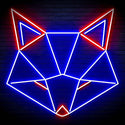ADVPRO Origami Wolf Head Ultra-Bright LED Neon Sign fn-i4103 - Red & Blue