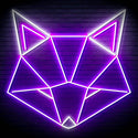 ADVPRO Origami Wolf Head Ultra-Bright LED Neon Sign fn-i4103 - White & Purple