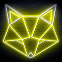 ADVPRO Origami Wolf Head Ultra-Bright LED Neon Sign fn-i4103 - White & Yellow