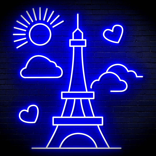 ADVPRO The Eiffel Tower Ultra-Bright LED Neon Sign fn-i4104 - Blue