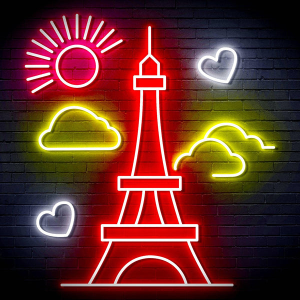 ADVPRO The Eiffel Tower Ultra-Bright LED Neon Sign fn-i4104 - Multi-Color 2