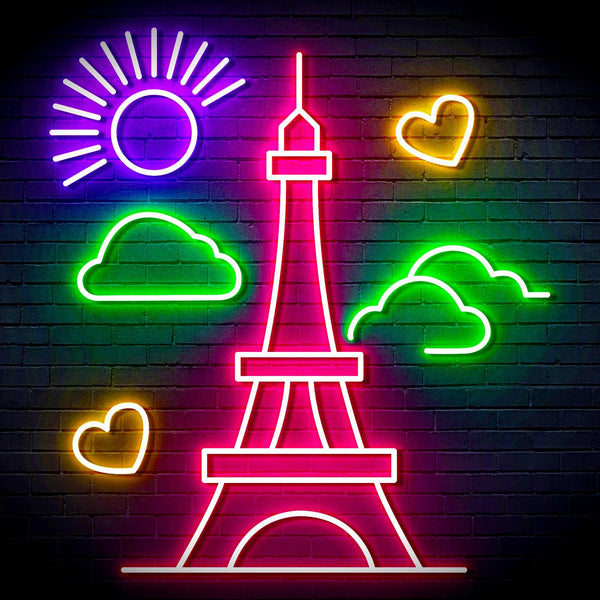 ADVPRO The Eiffel Tower Ultra-Bright LED Neon Sign fn-i4104 - Multi-Color 5