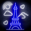 ADVPRO The Eiffel Tower Ultra-Bright LED Neon Sign fn-i4104 - White & Blue