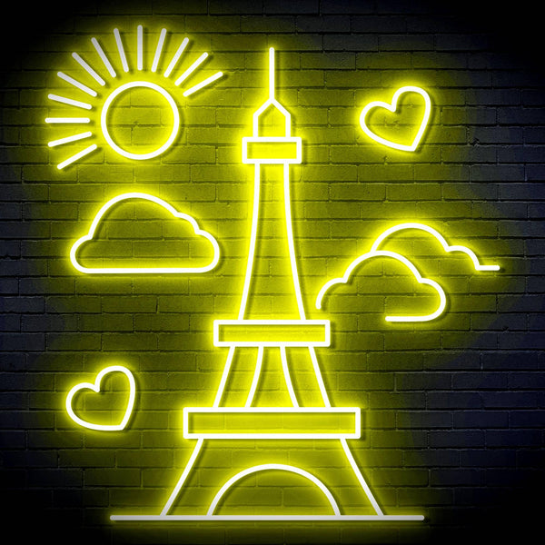 ADVPRO The Eiffel Tower Ultra-Bright LED Neon Sign fn-i4104 - Yellow
