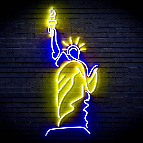 ADVPRO The Statue of Liberty Ultra-Bright LED Neon Sign fn-i4105 - Blue & Yellow