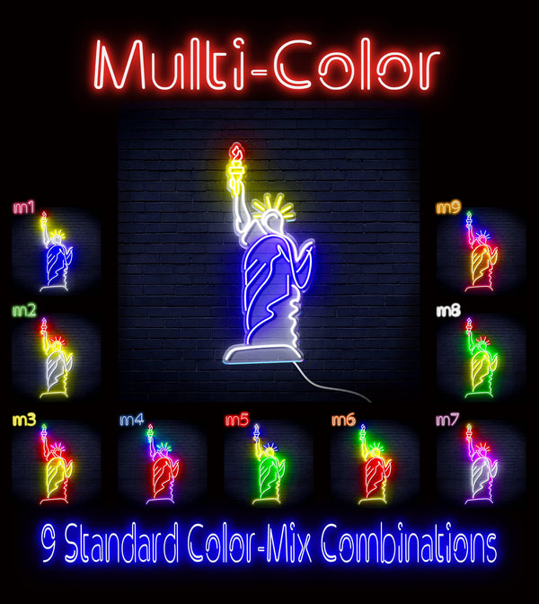 ADVPRO The Statue of Liberty Ultra-Bright LED Neon Sign fn-i4105 - Multi-Color