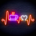 ADVPRO Heartbeat with Coffee and Heart Ultra-Bright LED Neon Sign fn-i4106 - Multi-Color 3