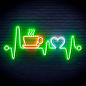 ADVPRO Heartbeat with Coffee and Heart Ultra-Bright LED Neon Sign fn-i4106 - Multi-Color 4