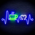 ADVPRO Heartbeat with Coffee and Heart Ultra-Bright LED Neon Sign fn-i4106 - Multi-Color 5