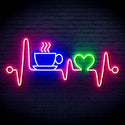 ADVPRO Heartbeat with Coffee and Heart Ultra-Bright LED Neon Sign fn-i4106 - Multi-Color 6