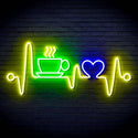 ADVPRO Heartbeat with Coffee and Heart Ultra-Bright LED Neon Sign fn-i4106 - Multi-Color 8