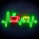 ADVPRO Heartbeat with Coffee and Heart Ultra-Bright LED Neon Sign fn-i4106 - Multi-Color 9