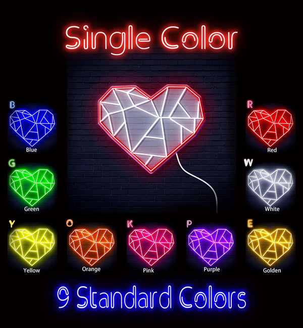ADVPRO Origami Heart Ultra-Bright LED Neon Sign fn-i4107 - Classic