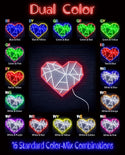 ADVPRO Origami Heart Ultra-Bright LED Neon Sign fn-i4107 - Dual-Color