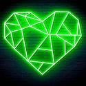 ADVPRO Origami Heart Ultra-Bright LED Neon Sign fn-i4107 - Golden Yellow