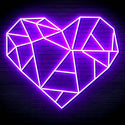 ADVPRO Origami Heart Ultra-Bright LED Neon Sign fn-i4107 - Purple