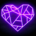 ADVPRO Origami Heart Ultra-Bright LED Neon Sign fn-i4107 - Purple