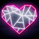 ADVPRO Origami Heart Ultra-Bright LED Neon Sign fn-i4107 - White & Pink