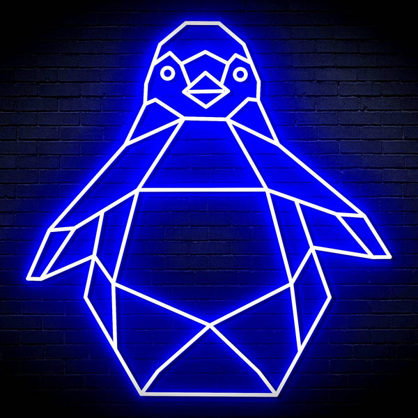 ADVPRO Origami Penguin Ultra-Bright LED Neon Sign fn-i4108 - Blue