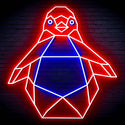 ADVPRO Origami Penguin Ultra-Bright LED Neon Sign fn-i4108 - Blue & Red