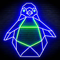 ADVPRO Origami Penguin Ultra-Bright LED Neon Sign fn-i4108 - Green & Blue