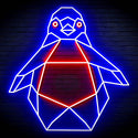 ADVPRO Origami Penguin Ultra-Bright LED Neon Sign fn-i4108 - Red & Blue