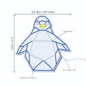 ADVPRO Origami Penguin Ultra-Bright LED Neon Sign fn-i4108 - Size