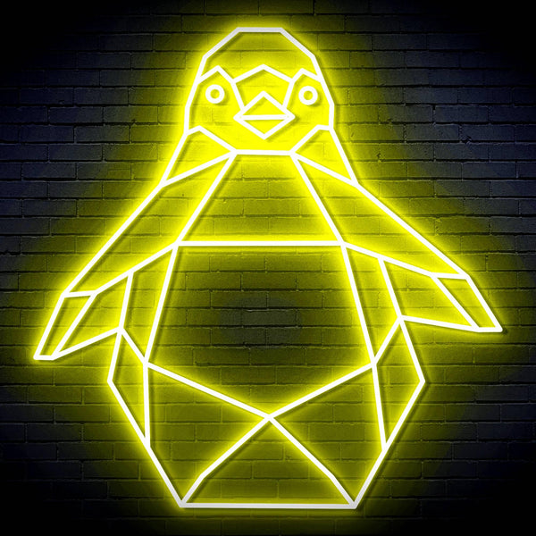 ADVPRO Origami Penguin Ultra-Bright LED Neon Sign fn-i4108 - Yellow