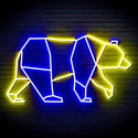 ADVPRO Origami Beer Ultra-Bright LED Neon Sign fn-i4109 - Blue & Yellow