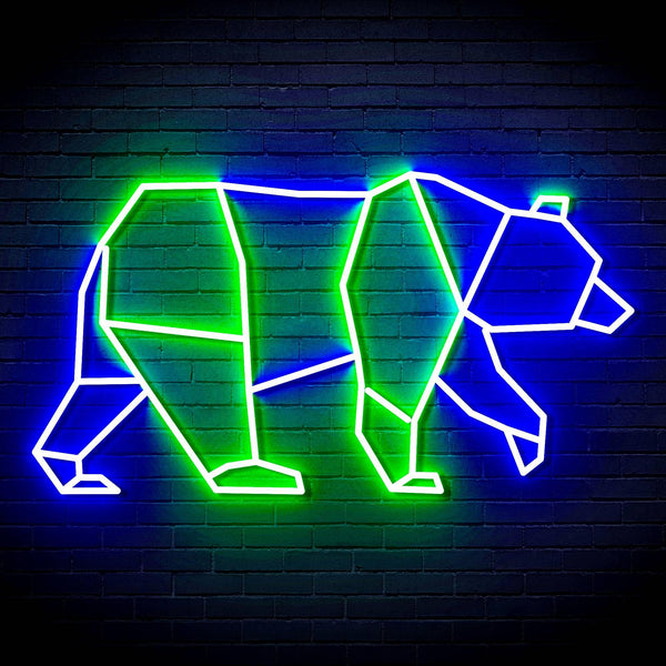 ADVPRO Origami Beer Ultra-Bright LED Neon Sign fn-i4109 - Green & Blue