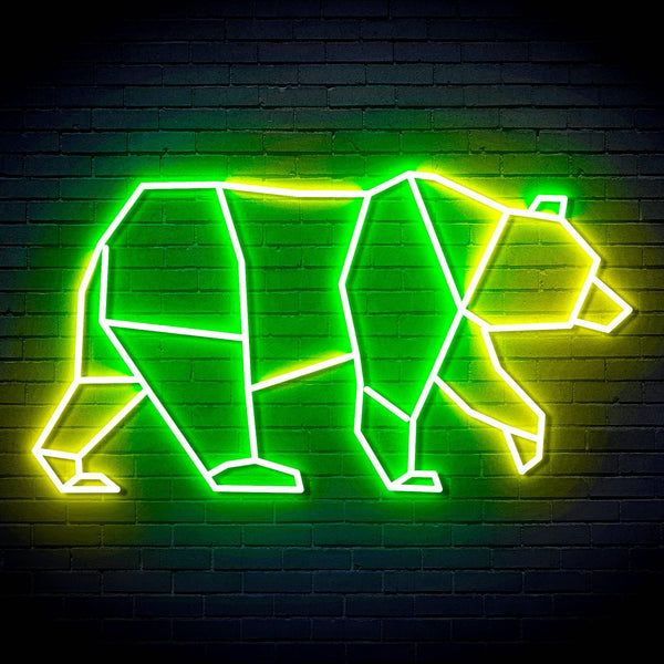 ADVPRO Origami Beer Ultra-Bright LED Neon Sign fn-i4109 - Green & Yellow