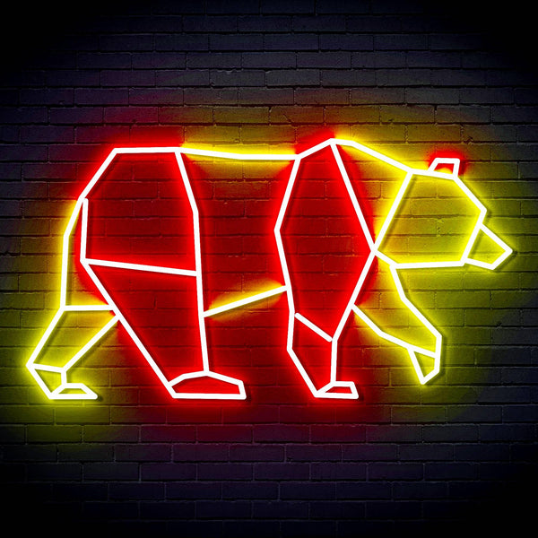 ADVPRO Origami Beer Ultra-Bright LED Neon Sign fn-i4109 - Red & Yellow