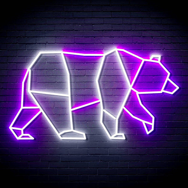 ADVPRO Origami Beer Ultra-Bright LED Neon Sign fn-i4109 - White & Purple