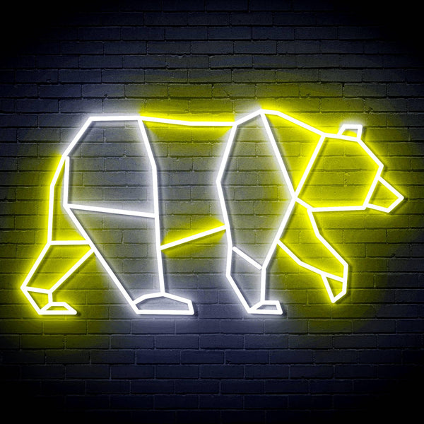 ADVPRO Origami Beer Ultra-Bright LED Neon Sign fn-i4109 - White & Yellow