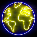 ADVPRO Earth Globe Ultra-Bright LED Neon Sign fn-i4110 - Blue & Yellow